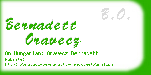 bernadett oravecz business card